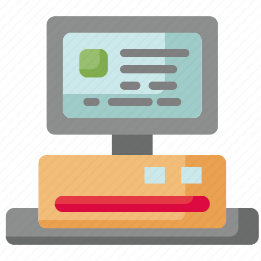 Cashier, shopping, cash, machine, register, electronics, payment icon - Download on Iconfinder