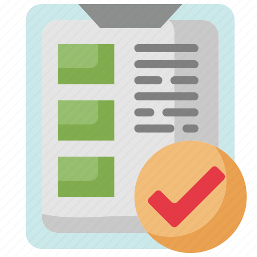 List, tick, tasks, check, checking, checkbox, done icon - Download on Iconfinder