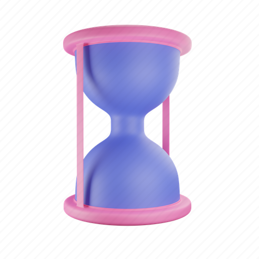 Sand watch, hourglass, deadline 3D illustration - Download on Iconfinder