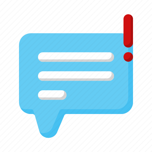 Undelivered, chat, failed, message, communication, conversation, interaction icon - Download on Iconfinder