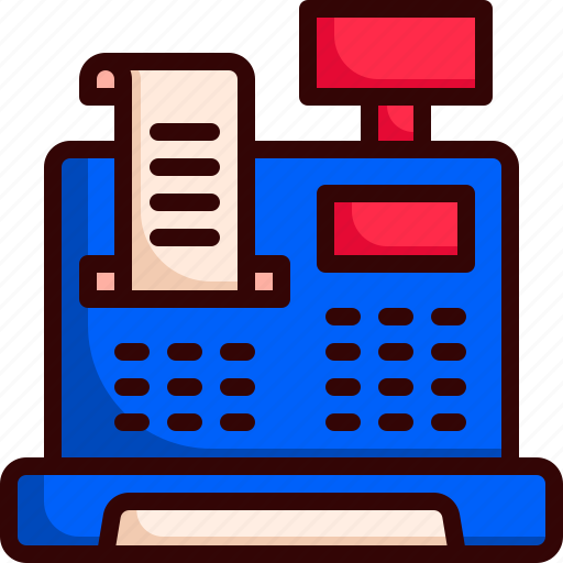 Cashier, store, business and finance, cash machine, cashier machine, cash register, supermarket icon - Download on Iconfinder