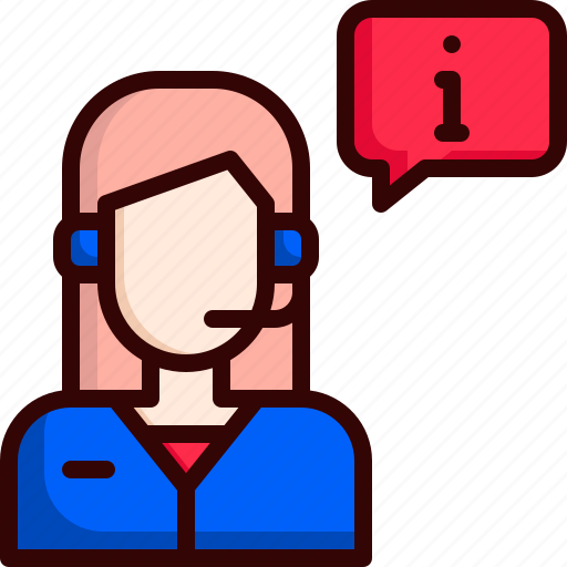 Customer service, customer, information, help, counseling, info, receptionist icon - Download on Iconfinder