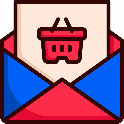 Email, shopping basket, buy, marketing, commerce and shopping, purchase, mail icon - Download on Iconfinder