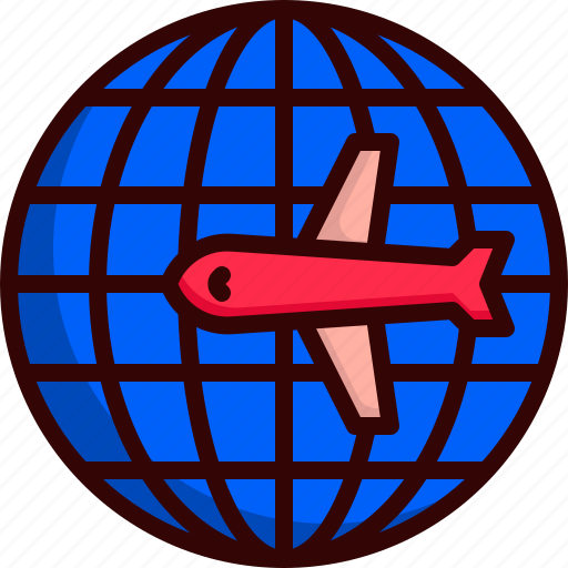Global, delivery, logistics, export, distribution, supply chain, plane icon - Download on Iconfinder