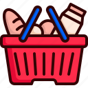 shopping basket, supermarket, foods, shopping center, shopping store, ecommerce, groceries