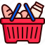 shopping basket, supermarket, foods, shopping center, shopping store, ecommerce, groceries 