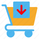 cart, commerce, download, buy, trolley
