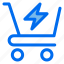 flash, sale, trolley, ecommerce, shopping, promotion 