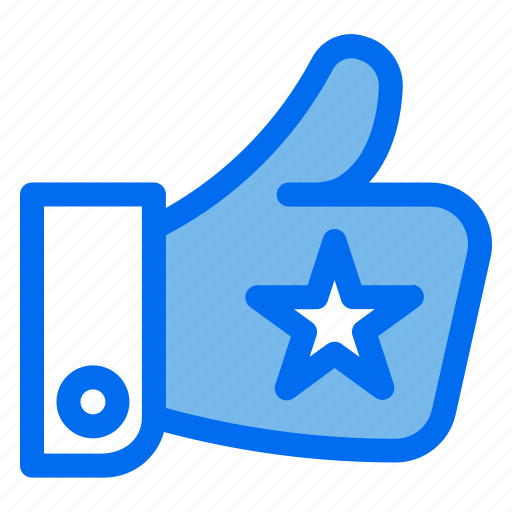 Thumb, like, star, ecommerce, good icon - Download on Iconfinder