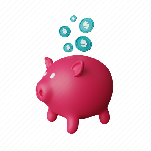 Of, pig, with, coins, money, business, coin icon - Download on Iconfinder
