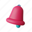 3d, icon, of, bell 