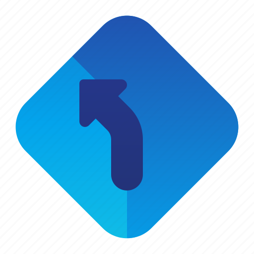 Arrow, direction, left, road, sign icon - Download on Iconfinder