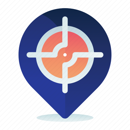 Direction, location, map, navigation, pin, target icon - Download on Iconfinder