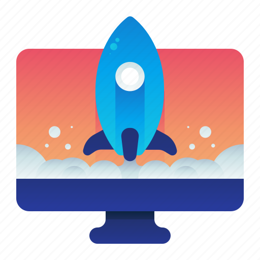 Computer, desktop, launch, monitor, startup icon - Download on Iconfinder