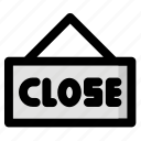 close, closed, shop, sign, store, tag, online, shopping, ecommerce