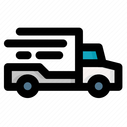 Delivery, truck, fast, logistics, shipping, transportation icon - Download on Iconfinder