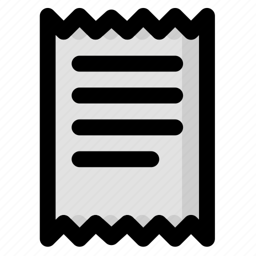 Receipt, price, list, document, draft, paper, page icon - Download on Iconfinder
