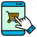 mobile, shopping, online, shop, cart, order, buy, click
