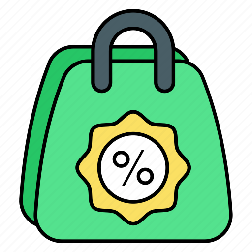 Shopping discount, sale, offer, percentage, commerce, shopping bag, label icon - Download on Iconfinder
