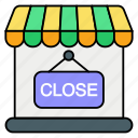 shop close, close, shop, commerce and shopping, store, exit, market