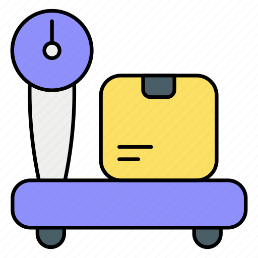 Weight scale, weight, health, scale, delivery, box, box weight icon - Download on Iconfinder
