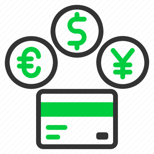 Payment, global, currency, card, euro, yen, dollar icon - Download on Iconfinder