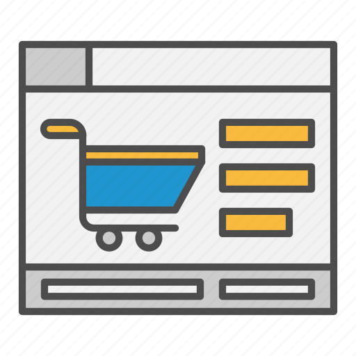Ecommerce, ecommerce web page, page, shop, web icon - Download on Iconfinder