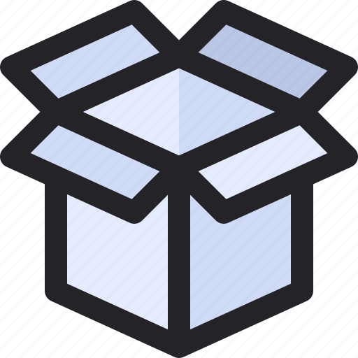 Open, box, delivery, package, logistics icon - Download on Iconfinder