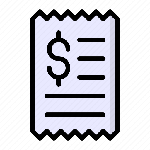 Bill, finance, invoice, payment, receipt icon - Download on Iconfinder