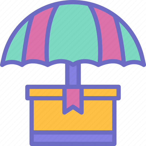 Protection, box, umbrella, delivery, logistic icon - Download on Iconfinder
