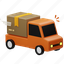 delivery, truck, transport, shipping, vehicle, logistic, car, box, gift 