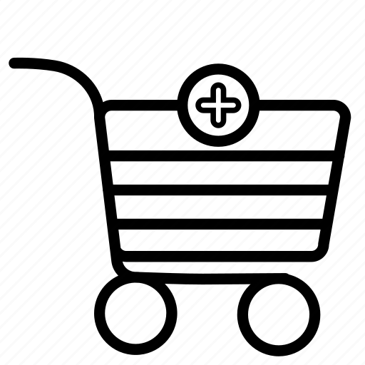 Plus shopping cart, e-commerce, online shopping, retail, add to cart, shopping experience, digital marketplace icon - Download on Iconfinder