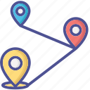 location-to-location, flat design, navigation, route, directions, travel, seamless, connectivity, transport, journey, map, exploration, mobility, transportation, efficiency
