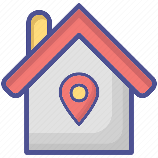 House pin, home location, real estate, property, housing, maps, navigation icon - Download on Iconfinder