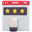rating, review, stars, feedback, sound, web, website, commerce, and, shopping, 3d 
