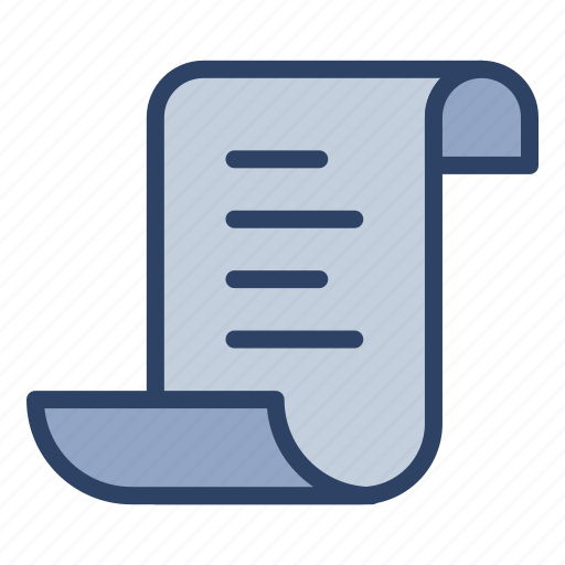Bill, document, invoice, page, receipt, sheet, text icon - Download on Iconfinder