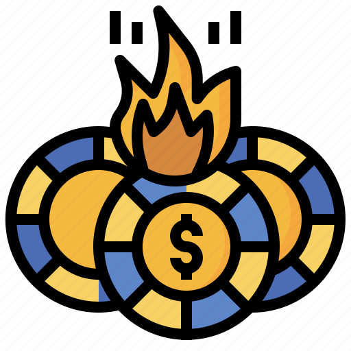 Flame, fund, business, finance, banking, accounting, currency icon - Download on Iconfinder