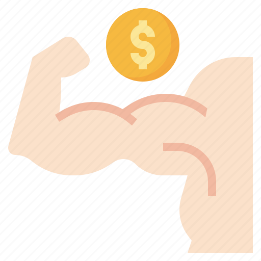 Muscles, business, finance, hands, gestures, motivation icon - Download on Iconfinder