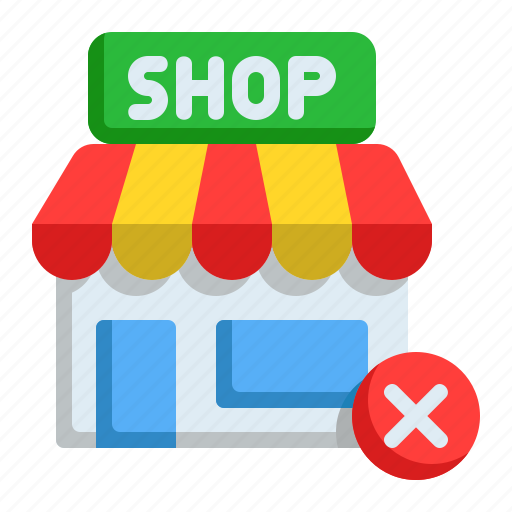 Shop, closed, signaling, store, commerce, sign icon - Download on Iconfinder