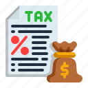 tax, money, bag, payment, economy, percent, bill, document