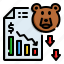 bear, market, investment, stock, down, arrow, decrease 