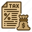 tax, money, bag, payment, economy, percent, bill, document 
