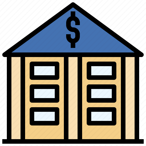 Bank, buildings, business, columns, finance icon - Download on Iconfinder
