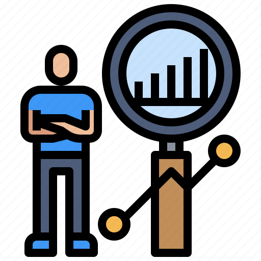 Analysis, economic, graph, people, search icon - Download on Iconfinder