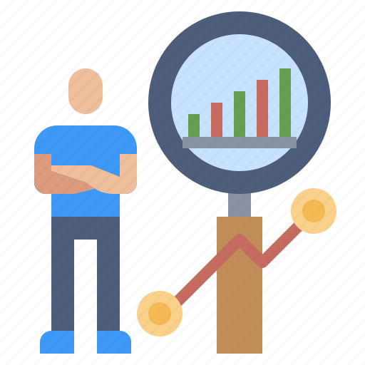 Analysis, economic, graph, people, search icon - Download on Iconfinder
