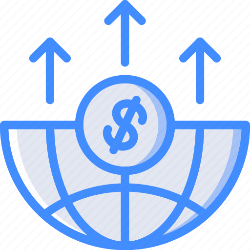Economical, financial, global, growth, increase, money, profit icon - Download on Iconfinder