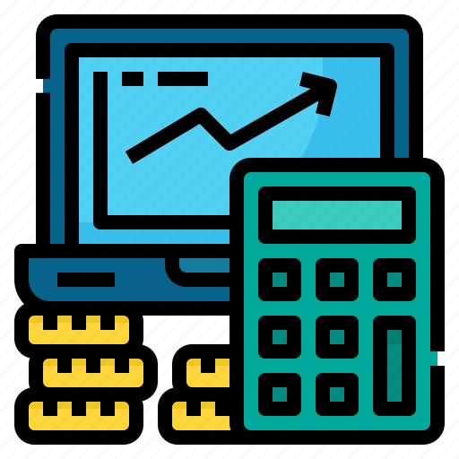 Business, calculator, coin, economy, laptop icon - Download on Iconfinder