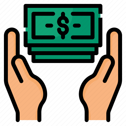 Cash, dollar, economy, hand, money icon - Download on Iconfinder