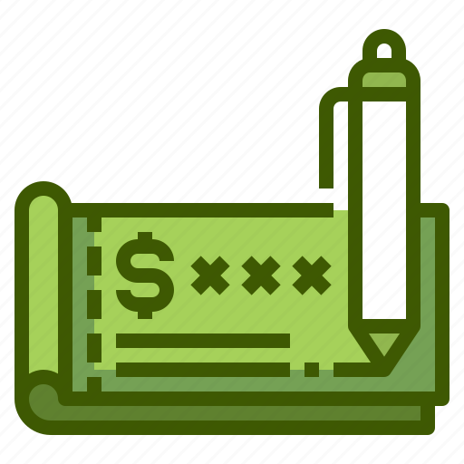 Economy, cheque, money, checkbook, paycheck icon - Download on Iconfinder