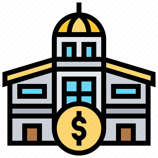 Bank, building, central, financial, institute icon - Download on Iconfinder